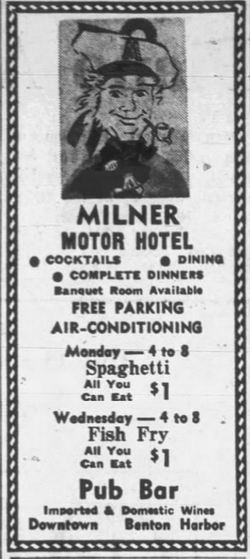 Milner Moter Hotel - June 1966 Ad (newer photo)